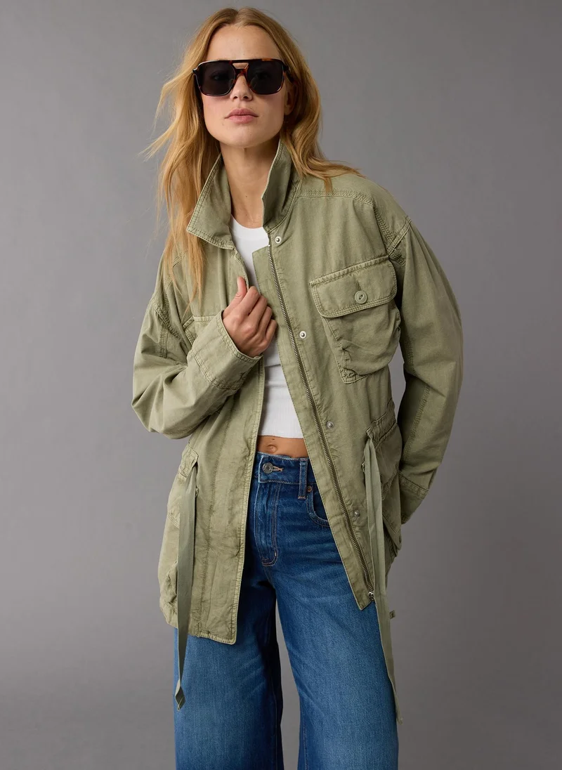 American Eagle Utility Parka Pocket Detail Jacket