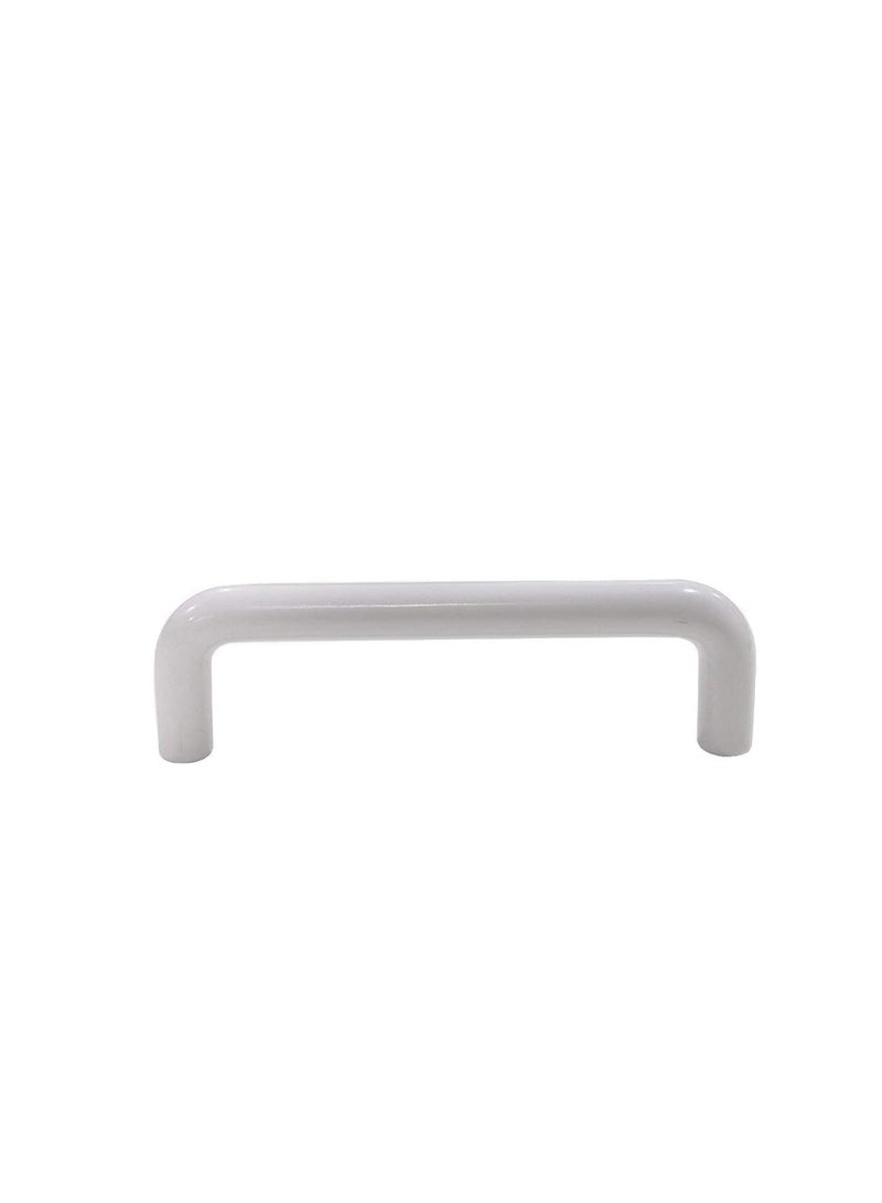 ROBUSTLINE Robustline White Plastic Cabinet Hardware Handle Pull 10 Pcs ( 96 mm )  - Image 1