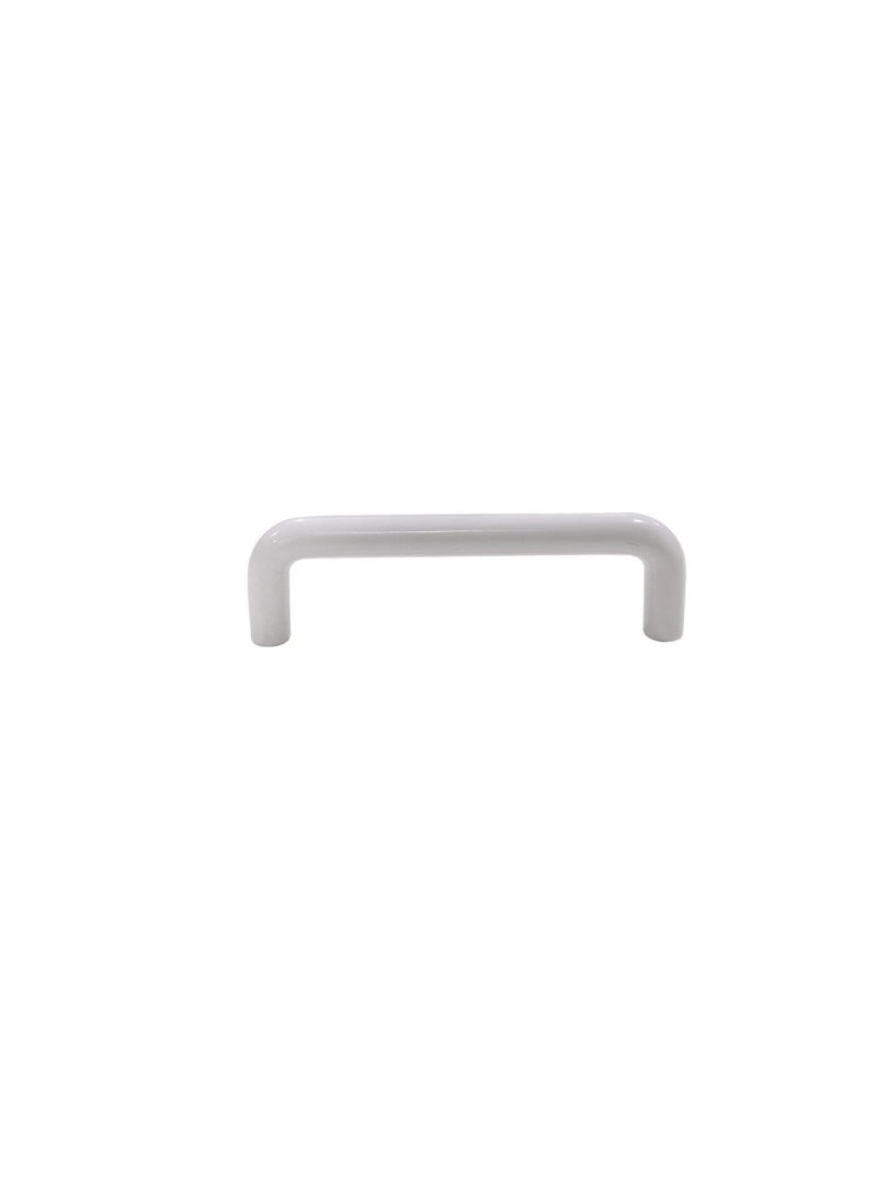ROBUSTLINE Robustline White Plastic Cabinet Hardware Handle Pull 10 Pcs ( 96 mm )  - Image 2