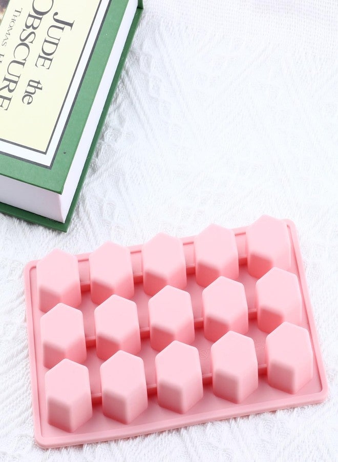 YIMINGMOLD قوالب سيليكون سداسية الشكل من YIMINGMOLD، تحتوي على 15 تجويفًا، لصنع الحلوى والشوكولاتة - Image 4