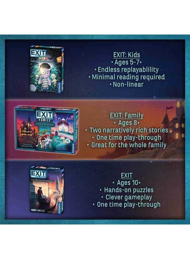 Thames & Kosmos EXIT: اللعبة - عائلية - 2 مغامرات هروب، غرفة هروب في المنزل، لعبة تعاونية، نشاط عائلي، ألغاز ذهنية، 2-4 لاعبين - Image 4