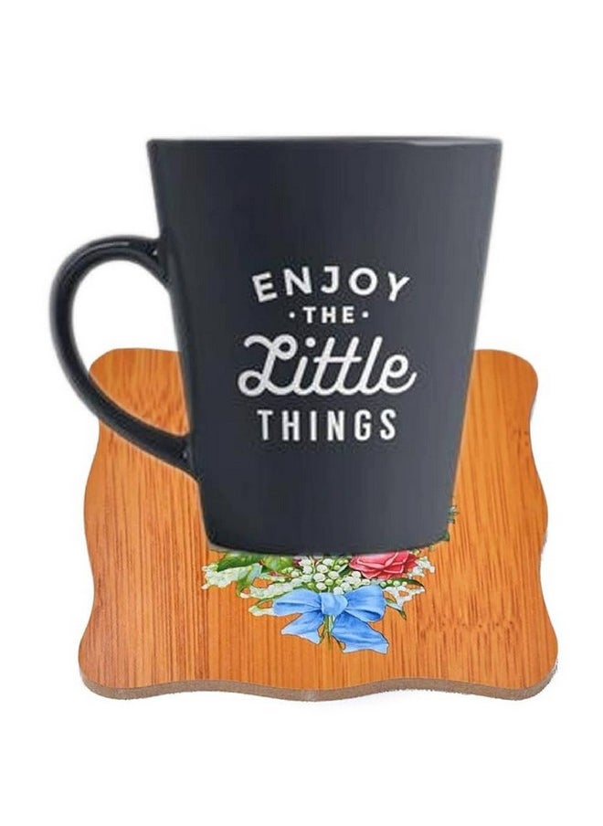 Prostuff.in Prostuff.in® Heating Insulation Resistant Flower Design Wooden Coasters with Stand for Home Pan Pot Holder for Dining Table Heat Pad for Kitchen Natural Bamboo Heat Pad Multicolor 6 Pcs  - Image 3
