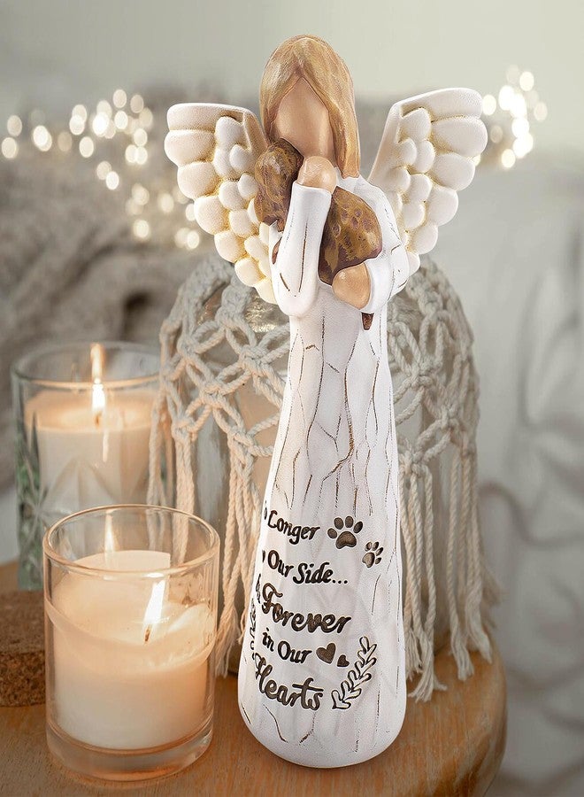 Fighting to Achieve Dogs Memorial Gift for Loss of Dog, Pet Memorial Gifts for Dogs, Pet Loss Sympathy Gifts, Angel and Dog Figure, Pets Remembrance Figure, Sculpted Hand-Painted Statue, Christmas Gifts for Pets Lovers - Image 2
