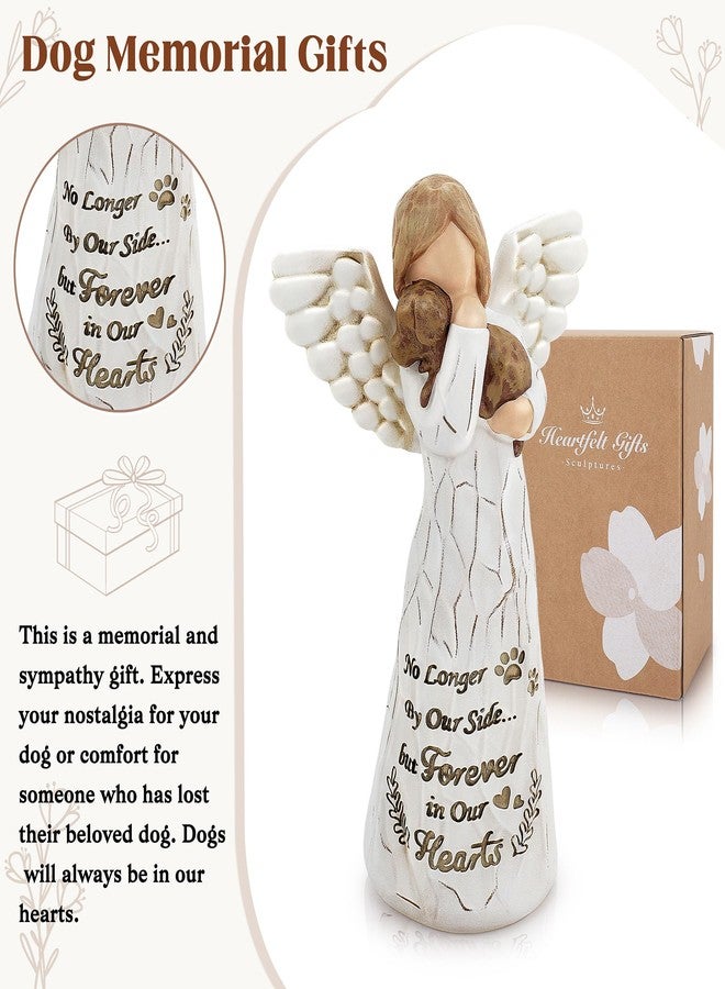 Fighting to Achieve Dogs Memorial Gift for Loss of Dog, Pet Memorial Gifts for Dogs, Pet Loss Sympathy Gifts, Angel and Dog Figure, Pets Remembrance Figure, Sculpted Hand-Painted Statue, Christmas Gifts for Pets Lovers - Image 5
