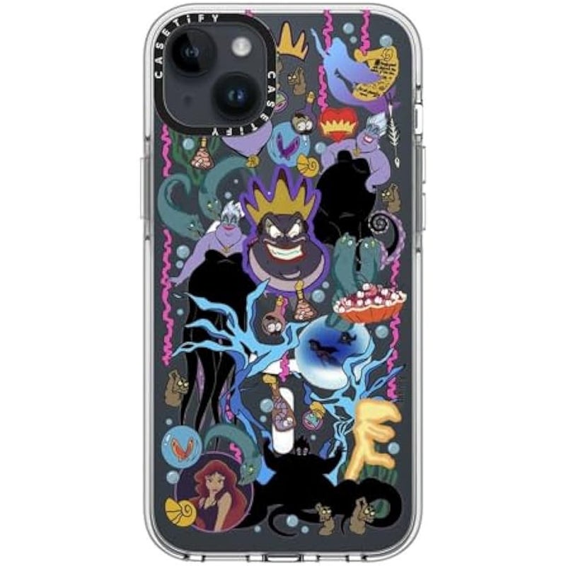 Casetify Clear iPhone 14 Plus Case 【Villains Co-Lab/Not Yellowing / 6.6ft Drop Protection/Compatible with Magsafe】 - Liar Sticker - Ursula - Clear - Image 5