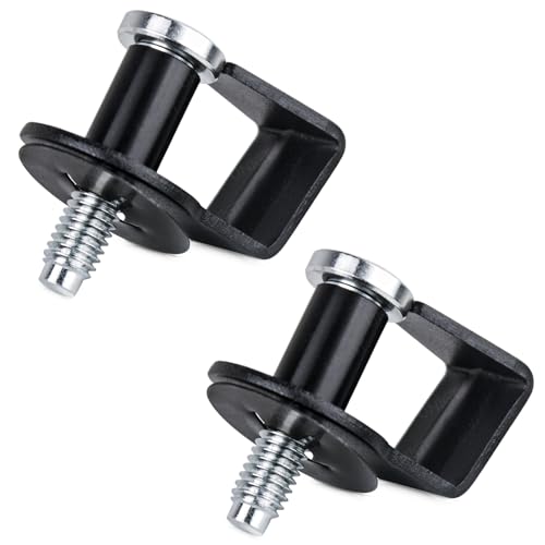 UNIGT 2 Pack Door Striker Bolts Set Includes Bushing Compatible with 1980-1997 Ford / 1987-89 Lincoln / 1981-90 Mercury Door Latch Lock Striker Bolts Replace E9AZ5422008A / 38448-Black - Image 1