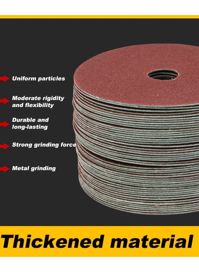 5 Inch Sanding Discs 40 Grit Round Abrasive Discs For Angle Grinder Metal Polishing - Image 5