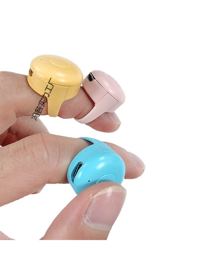 Charging Mobile Phone Ring Remote Control With Baby Photo Brush Short Video Artifact Bluetooth Remote Control-Color:[high-end Version] Charging/short Video/novel Page Turning/shooting - Hailan [release Your Hands] Smart Remote Control/long Battery Life - Free Charging Cable - Image 3