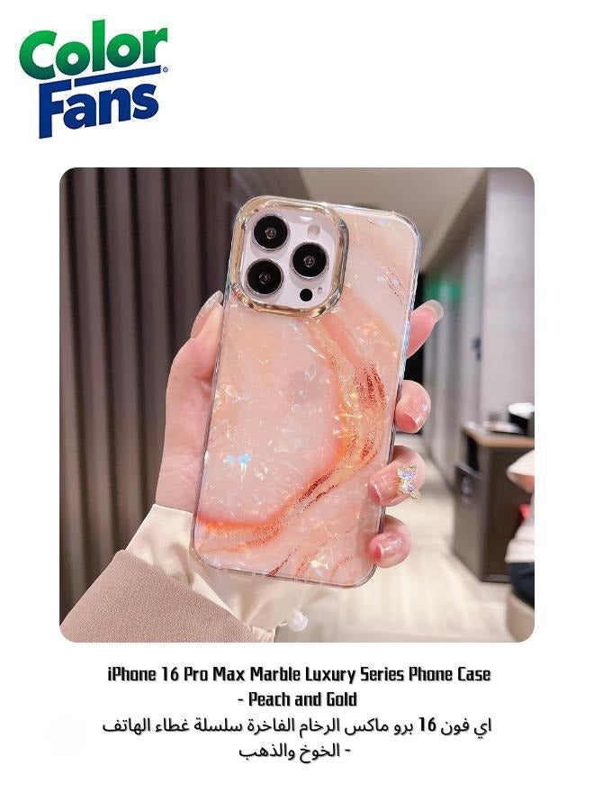Color Fans iPhone 16 Pro Max Marble Luxury Series Phone Case