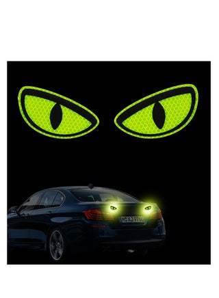 Car Reflective Eye Decals Stickers, 2 Pairs Night Safety Driving Funny Caution Decal Fits Car Truck SUV Bicycle (Yellow) - pzsku/Z07A0A6D09312738E3BEBZ/45/_/1718623573/9b4762d7-70bd-45cc-b8a9-2d2ae175d5df