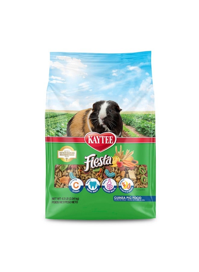 كايتي طعام كايتي فييستا لخنازير غينيا، مزيج مغذي وممتع، يدعم صحة الأسنان والهضم، 4.5 رطل - Image 1