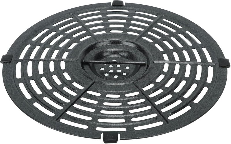 Jeanoko 1PCS 21.6cm 8.5 Inch Fryer Replacement Grill Pan, Easy Cooking, Non Stick Crisper Plate for Steak Pizza Barbecue French Fries, Air Circulation Handle - Image 5