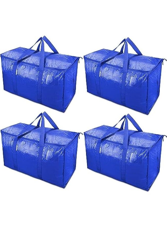 TRASSLE Bedding Foldable Clothes Organizer Quilt Bag Thicken Clothes Pouch Bag for Moving House Comforter Bags with Zipper Quilt Holder Quilt Container 24 Gallon Storage Moving Bag  - Image 1
