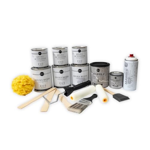 Giani Marble Easy Epoxy Countertop Paint Kit (Emperador Grey) - Image 2