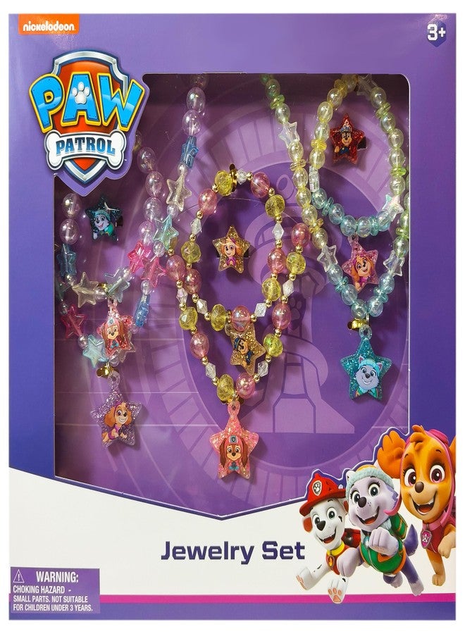لوف هير مجموعة مجوهرات LUV HER Paw Patrol للبنات - مجموعة صندوق مجوهرات مكونة من 9 قطع مع قلادة من الخرز وسوار وخاتم - إكسسوارات لعب - للأعمار من 3 سنوات فما فوق - Image 1