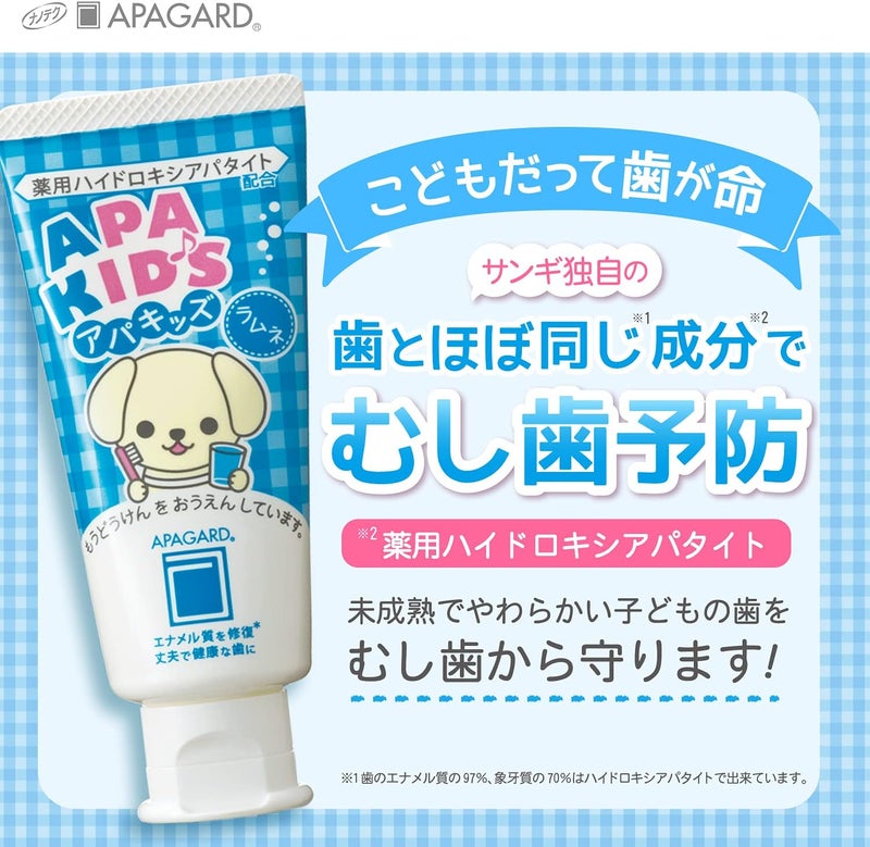 Apagard ApaKids toothpaste 60g the first nanohydroxyapatite remineralizing toothpaste for kids - Image 3