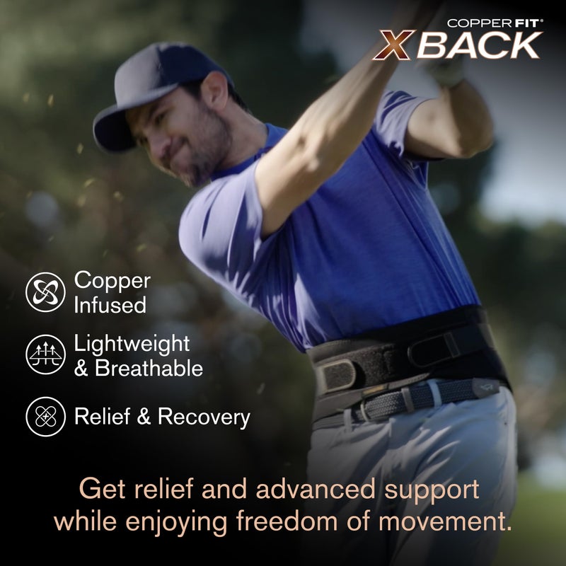 Copper Fit X-Back Brace for Lower Back Pain, Lumbar Support, Herniated Disc, Sciatica, Arthritis â€“ Adjustable, Breathable Design - for Men and Women (Small/Medium) - Image 4