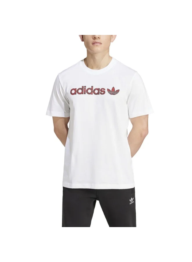 adidas تي شيرت أديداس GRFX أبيض للرجال من أوريجينالز