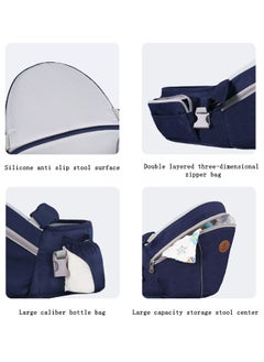 Beauenty Baby Hip Seat Carrier With Storage Bag, Baby Waist Stool for Newborn to Toddler, Infant Ergonomic Waist Stool with Adjustable Strap Buckle Pocket Soft Inner Huge Storage Soft Base  - Image 4