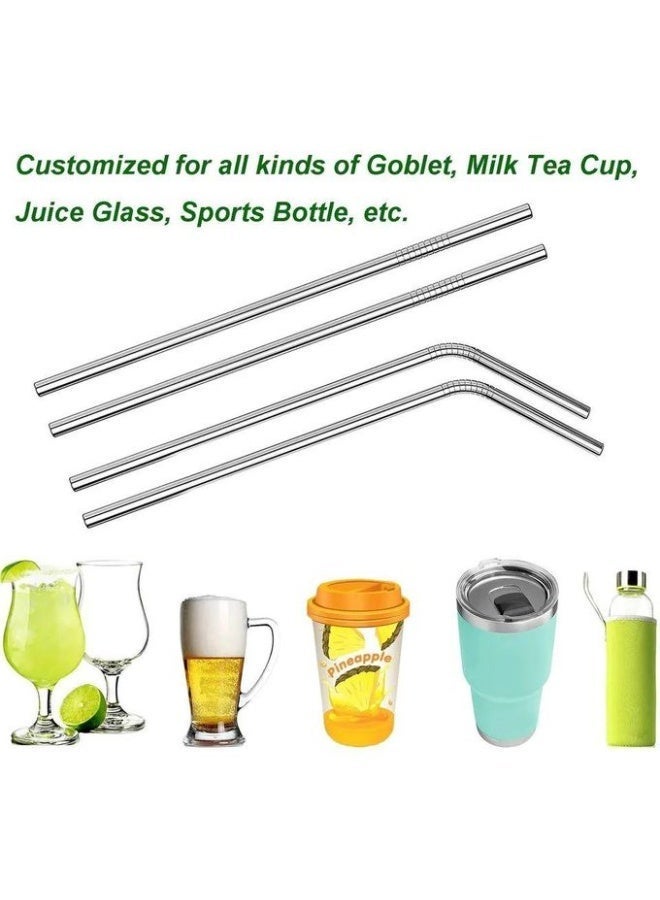 Metal reusable shalimo Set + straw Cleaning Brush - Image 1