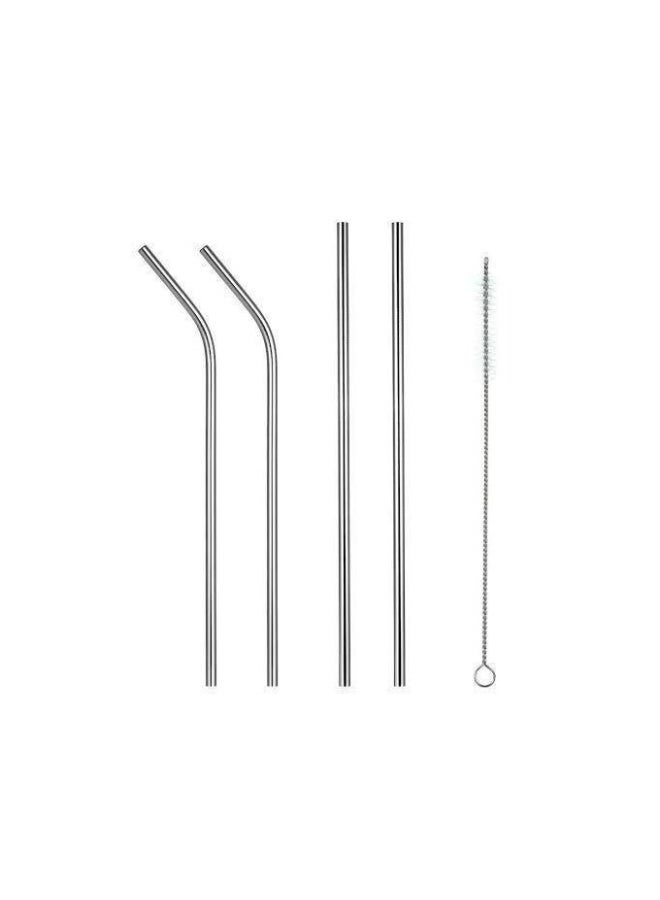 Metal reusable shalimo Set + straw Cleaning Brush - Image 2