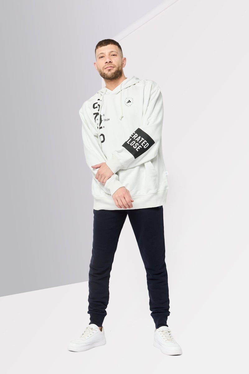 Adidas Adidas by Stella McCartney Men Sportswear Fit Brand Logo Long Sleeves Outdoor Hoodie, White  - Image 2