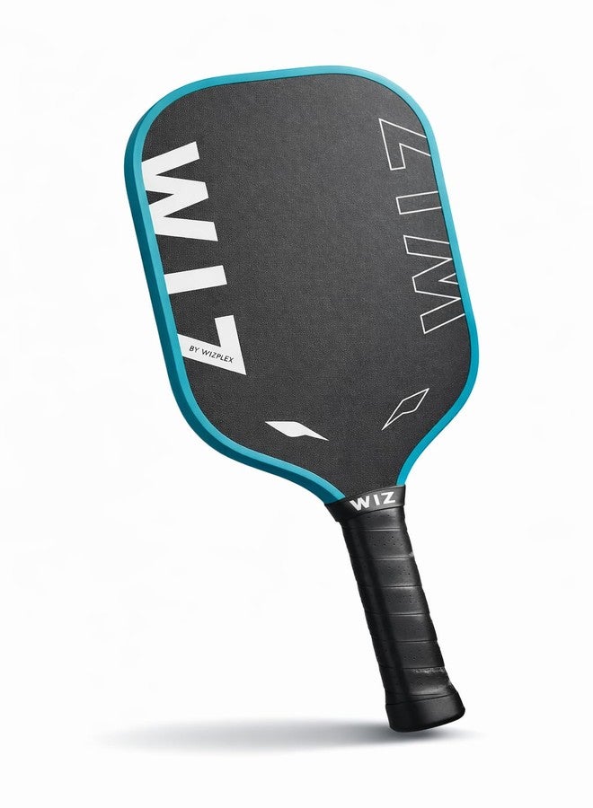 Wizplex WIZ Lone Wolf T700 Carbon Fiber Pickleball Paddle - Raw Peel-Ply Carbon Surface, 16mm PP Honeycomb Core, Fully Thermoformed Hybrid Paddle for Spin & Control, 230g Balanced Weight - Image 1