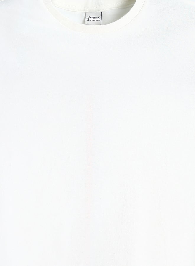 LC WAIKIKI Crew Neck Plain Girls' T-Shirt - Image 3