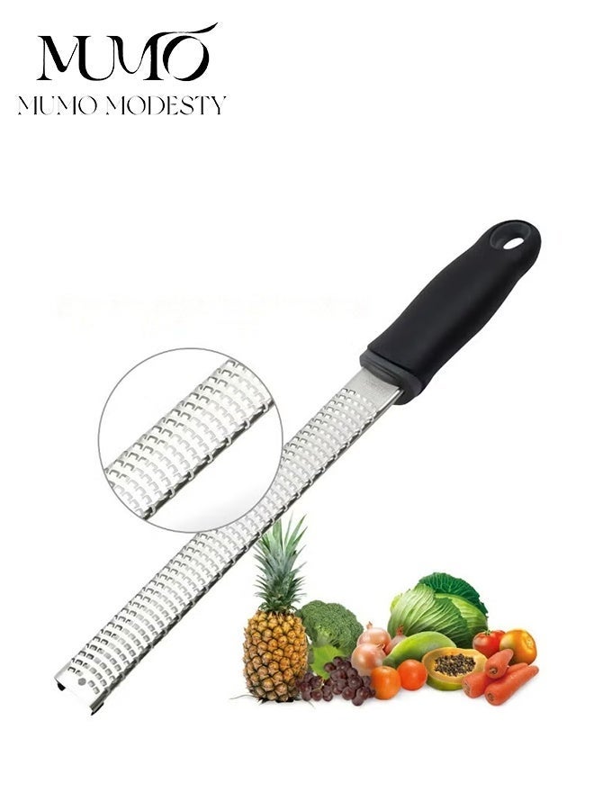 MUMO Stainless Steel Multi-purpose Cheese Grater,Lemon Zester Grater with Handle, Ergonomic Handle Kitchen Tool, Lemon Zester, Parmesan Grater, Ginger Potato Shredder, Durable Kitchen Gadget, Home Kitchen Utensil - Image 1