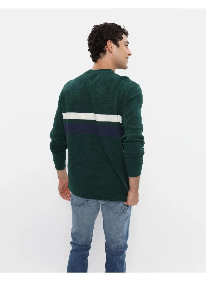 امريكان ايجل Striped Crew Neck T- Shirt