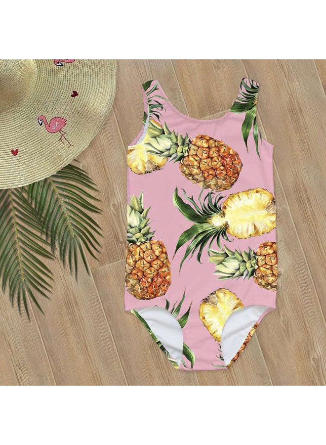 New Cute Children's Swimsuit Girls One-piece Sunscreen Korean Children 1-3 Years Old Baby Swimwear