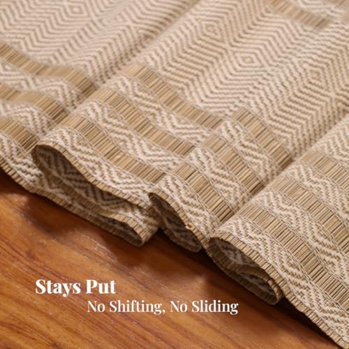 Peepul Tree Handmade Table Runner for 6 Seater| Multipurpose Natural Grass Table Runner for Dining Table, Coffee & Centre Table | Non-Slippery | Heat-Resistant |12" x 72"Inch | Off White - Image 5