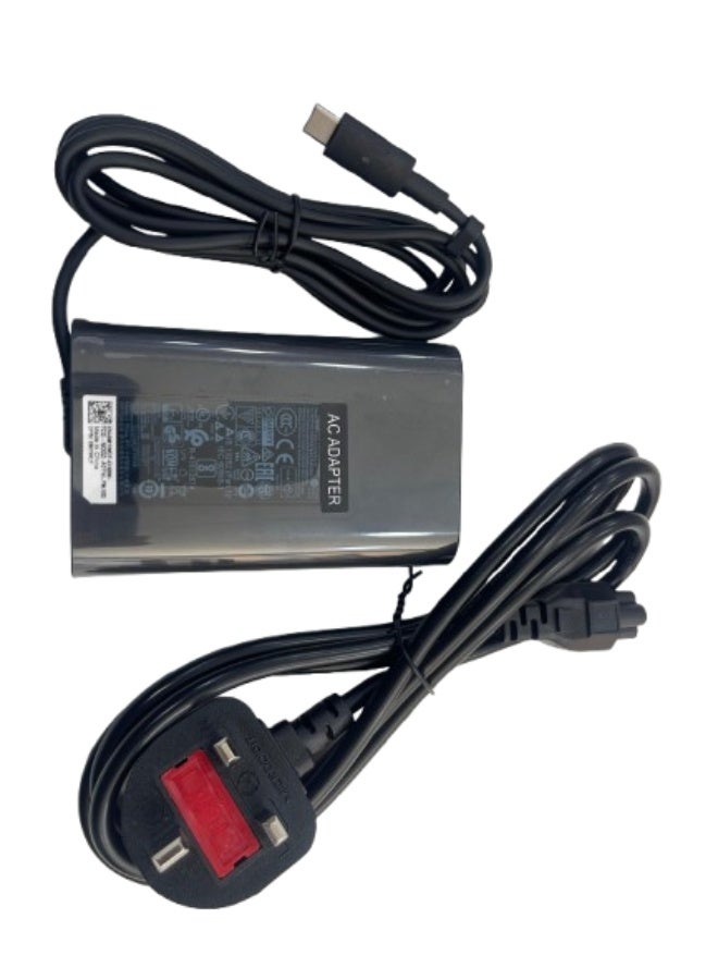 Dell Laptop Charger 65W USB Type-C AC Power Adapter with Power Cord – Compatible with Latitude 3340, 3440, 3540, 5340, 5440, 5540, 7340, 7440, 7640, 9440 2-in-1 - Image 1