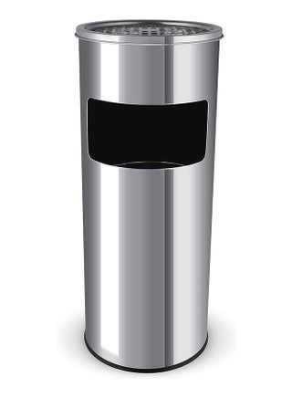Outdoor Dustbins Free-Standing Stainless Steel Outdoor Rubbish Bin, 2-in-1 Metal Rubbish Bin Stand Trash Can for Parks, Gardens, and Public Spaces - pzsku/Z07A18526A631D20AC137Z/45/_/1729913749/f328d1cb-de1c-493a-b90d-3d71c962361d
