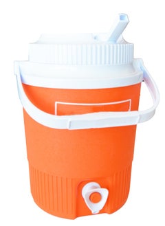 Generic Water Cooler Keep Cold water with Plastic in Orange Color Small 4.5 Litres  - Image 2