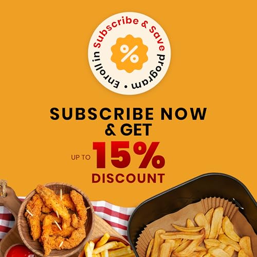 Baker's Signature Air Fryer Paper Liners, 125Pcs Air Fryer Disposable Liners, Non-Stick and Oil Proof for Easy Cleanup, 8” Square for 5-8 qt Basket by Baker's Signature - Image 2