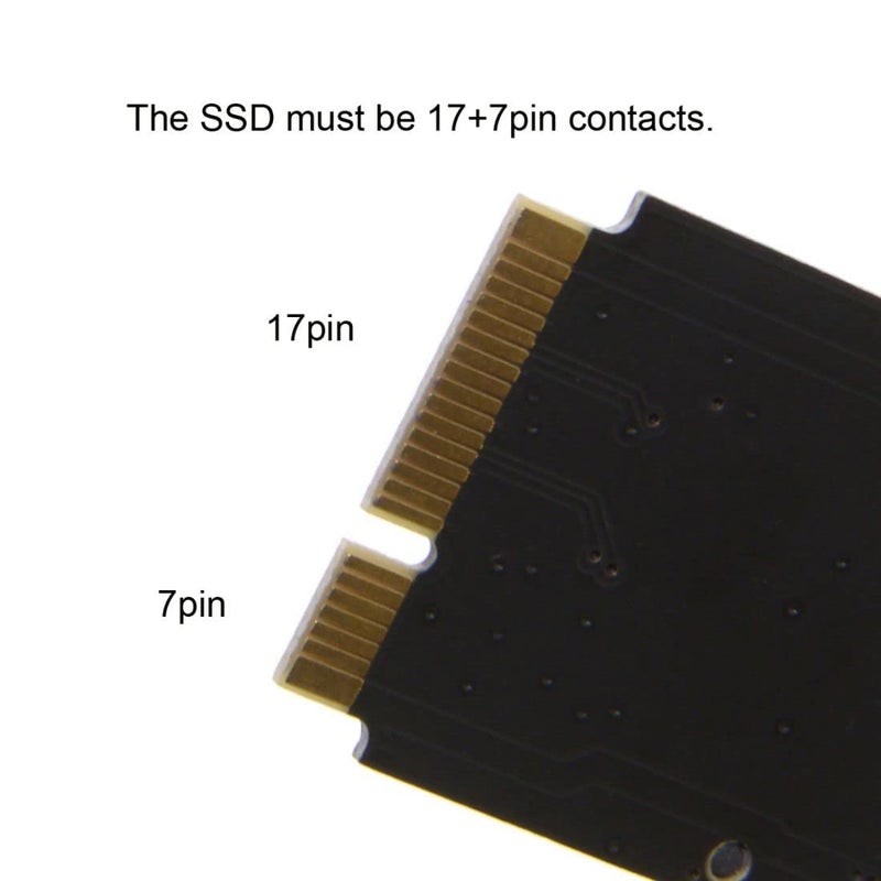 Chenyang 12+6Pin MAC SSD to SATA Hard Disk Drive Adapter for 2010 2011 MAC Air A1369 A1370 SSD - Image 3