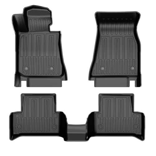 IKABEVEM All Weather Floor Mats Fit for 20222026 BMW i4 eDrive35 eDrive40 xDrive40 M50 Models Custom Fit TPE Rubber Floor Liners Accessories for BMW I4 1st 2nd Row Full Set Car Mats Black - Image 1