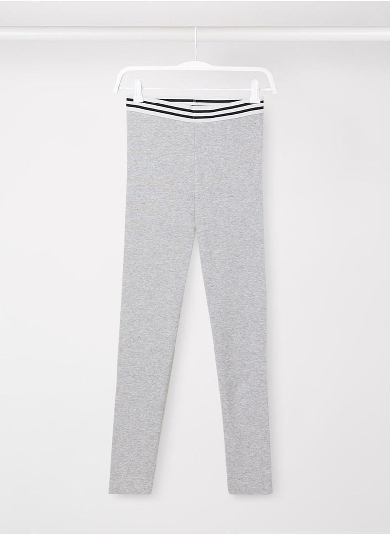 MANGO - Kids Ribbed Sports Leggings - Image 1