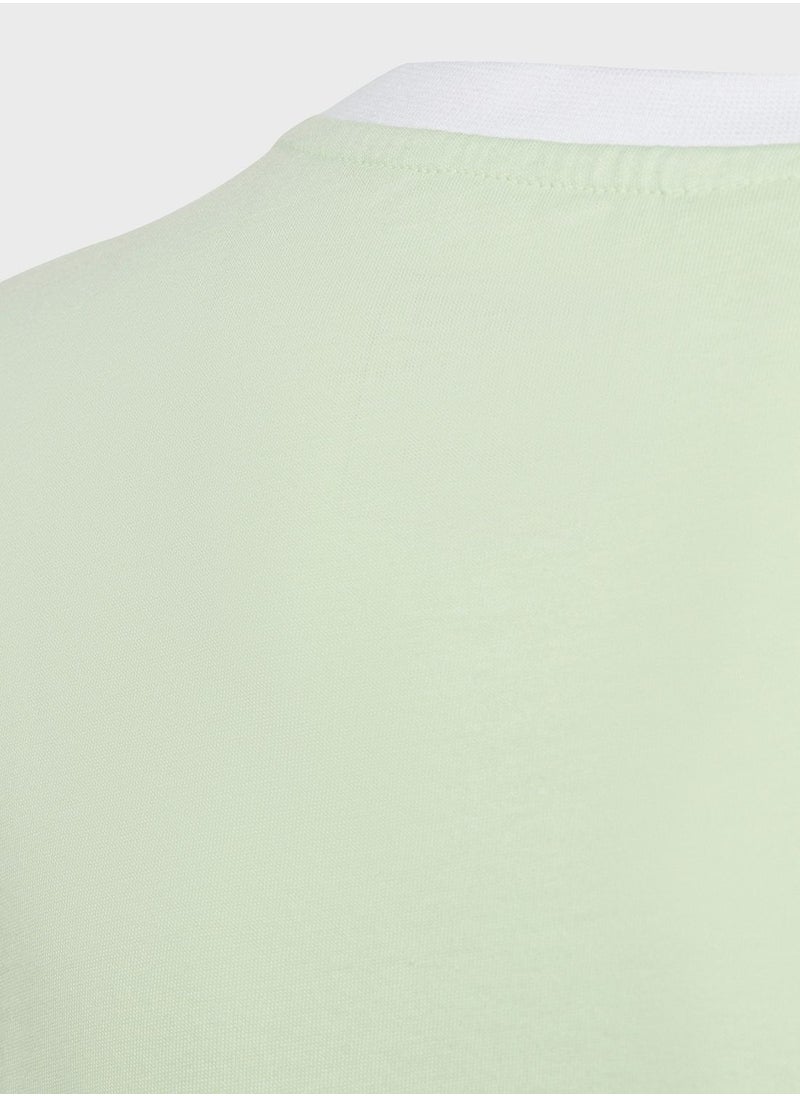 Adidas - 3 Stripes Boyfriend T-Shirt - Image 1