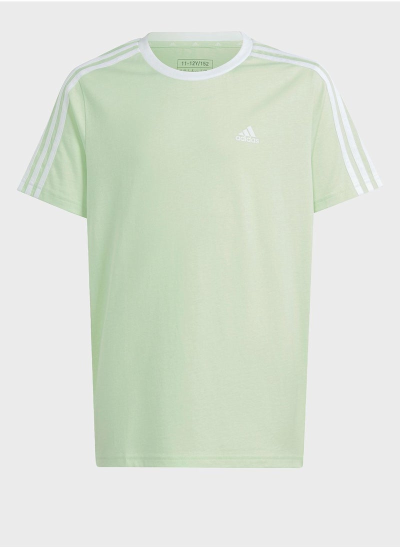 Adidas - 3 Stripes Boyfriend T-Shirt - Image 1