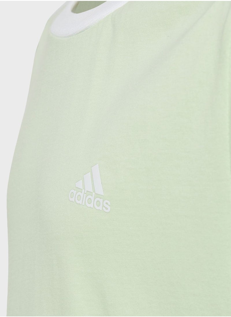 Adidas - 3 Stripes Boyfriend T-Shirt - Image 1