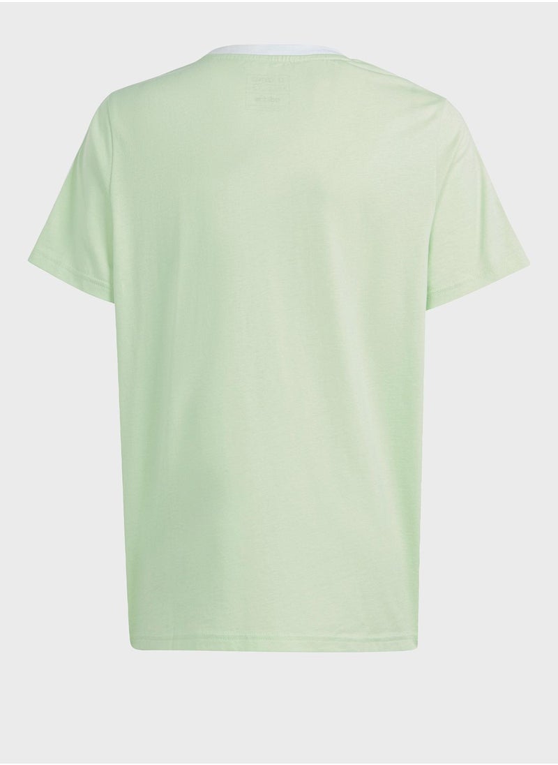 Adidas - 3 Stripes Boyfriend T-Shirt - Image 1
