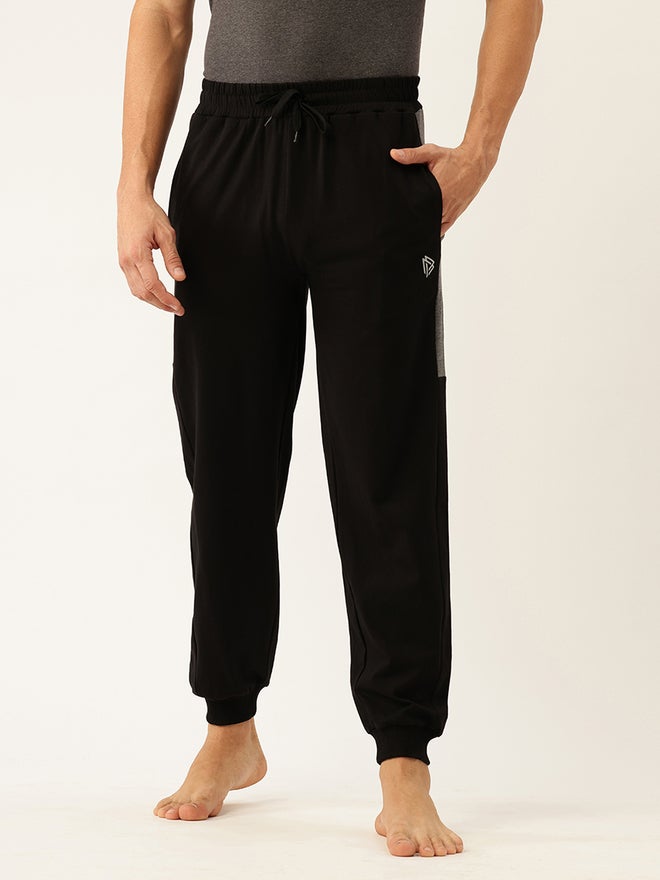 John Players Men Cotton Joggers with Side Panel - Image 2