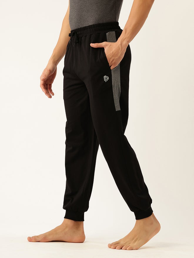 John Players Men Cotton Joggers with Side Panel - Image 4