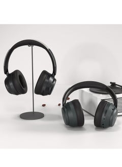 Mezone Lukas Active Noise Cancelling Headphones, Wireless Bluetooth On-Ear Headphone with Mic, Deep Bass, Up to 40H Playtime, Type C Charging & Adjustable Headband Base, Black  - Image 5