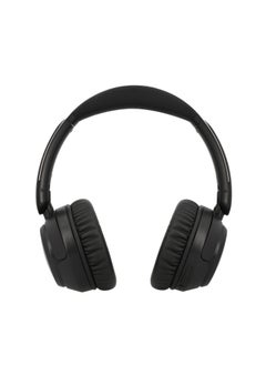 Mezone Lukas Active Noise Cancelling Headphones, Wireless Bluetooth On-Ear Headphone with Mic, Deep Bass, Up to 40H Playtime, Type C Charging & Adjustable Headband Base, Black  - Image 3