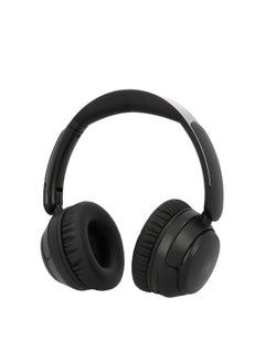 Mezone Lukas Active Noise Cancelling Headphones, Wireless Bluetooth On-Ear Headphone with Mic, Deep Bass, Up to 40H Playtime, Type C Charging & Adjustable Headband Base, Black  - Image 1