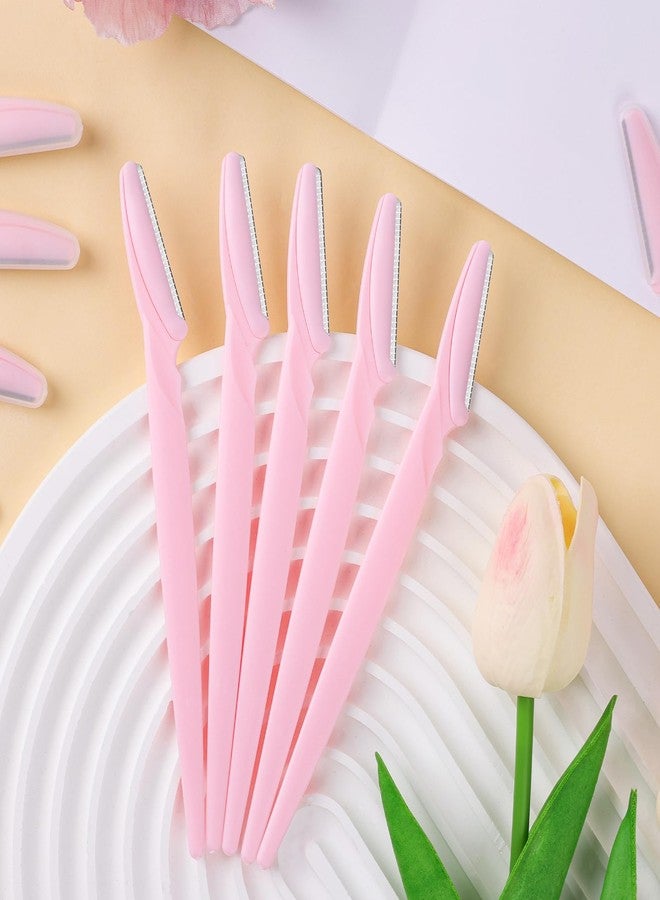 Phyyixs 88 Pcs Dermaplaning Tool & Face Razors for Women in Storage Jar – Blush Petal Style, Eyebrow Razor with Safety Covers, Ideal Self-Care Gifts - Image 3
