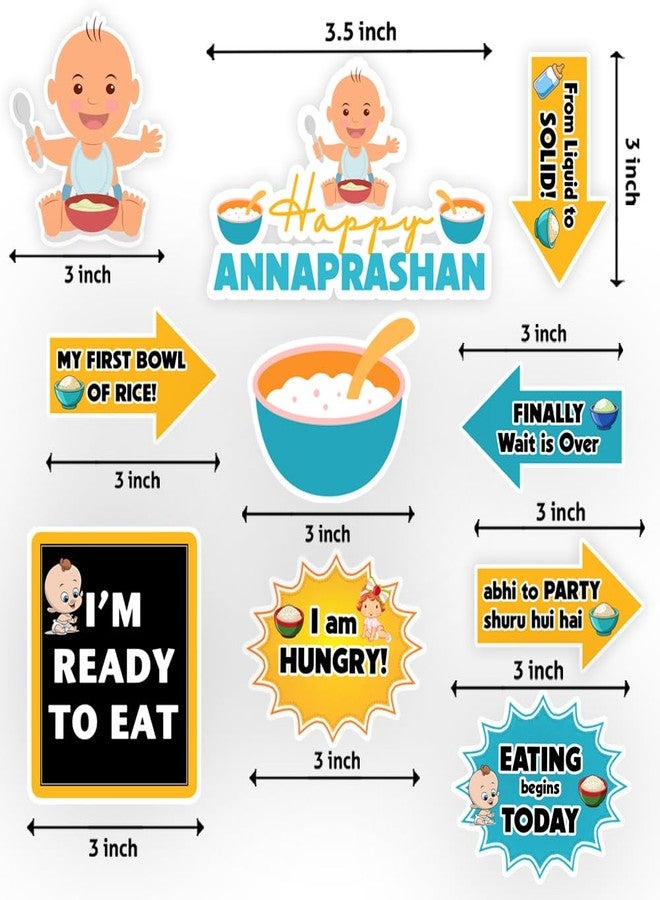 Suruchi Strokes Annaprashan Theme Cake Topper | First Rice Ceremony Cake Decoration Set For Baby Boy Rice Feeding Ceremony Party - Image 2